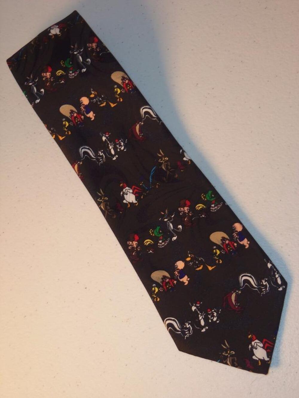 Bugs Bunny Looney Tunes Mania Tie Warner Bros 1995 Necktie Tie -1215T20